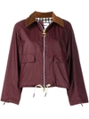 Barbour By Alexachung Margot Waxed Cotton Jacket In Bordeux Northumbria