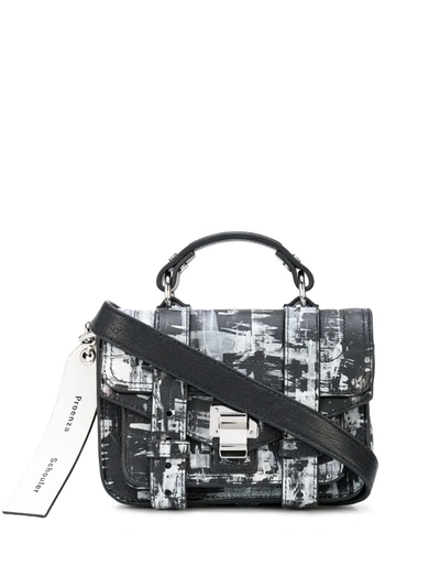 Proenza Schouler Ps1 Micro Printed Leather Top-handle Bag In Multi Pattern