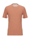 Nuur T-shirts In Brick Red