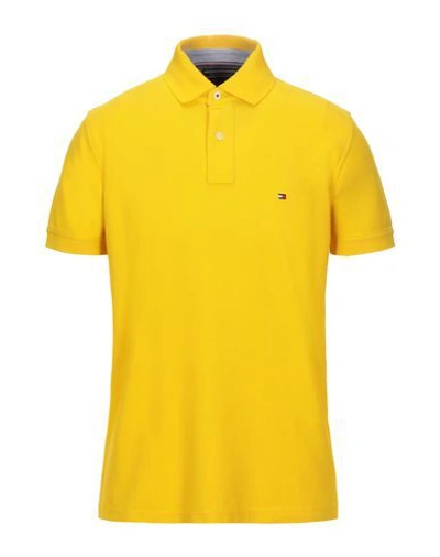 Tommy Hilfiger Polo Shirt In Yellow | ModeSens