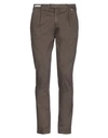 Paoloni Casual Pants In Khaki