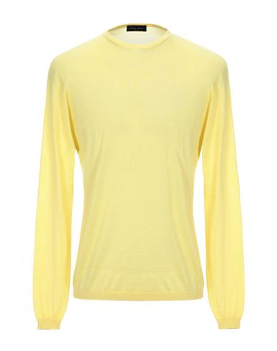 Roberto Collina Sweaters In Yellow