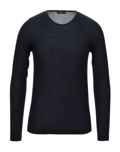 Roberto Collina Sweaters In Dark Blue