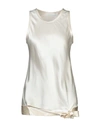 Helmut Lang Tops In Ivory