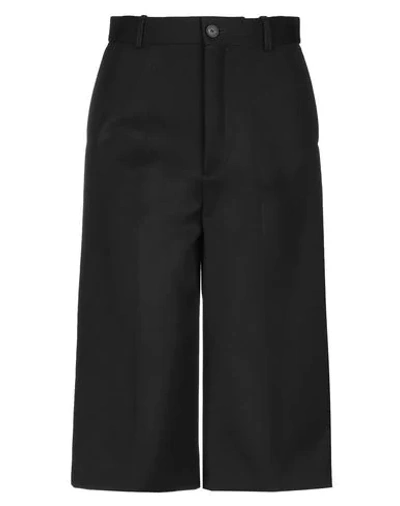 Balenciaga Cropped Trousers In Noir Ecru