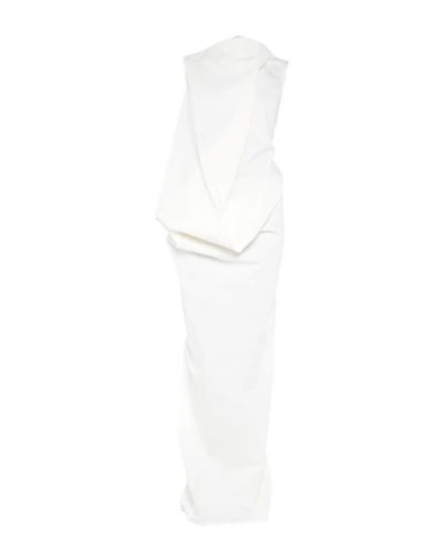 Rick Owens Long Dresses In White