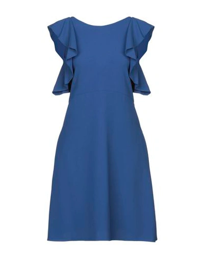Antonelli Short Dress In Bright Blue