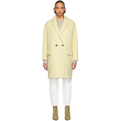 Isabel Marant Double-breasted Filipo Coat In 10ly Lt Yel