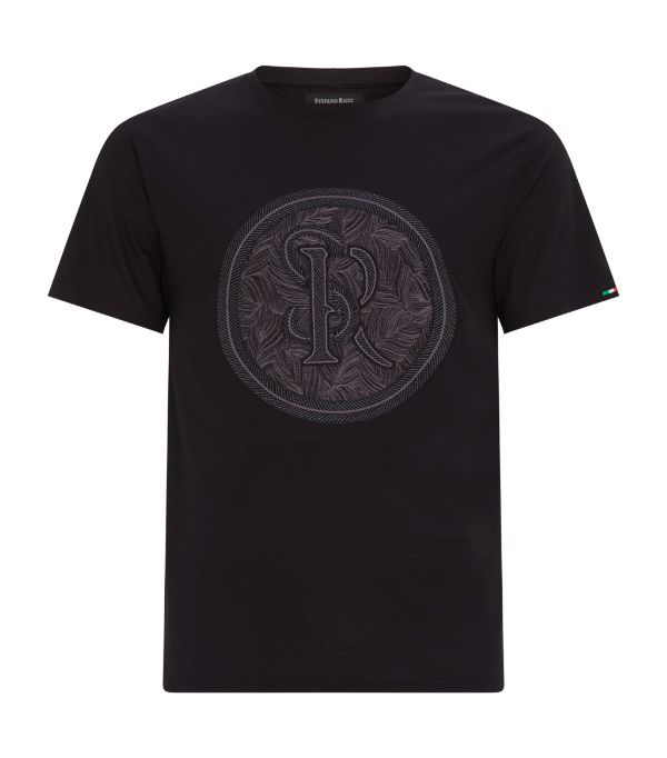 Stefano Ricci Embroidered Logo T-shirt | ModeSens