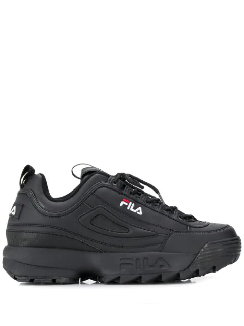 fila disruptor leather black