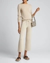 Theory Featherweight Cashmere Sweater In Oatmeal