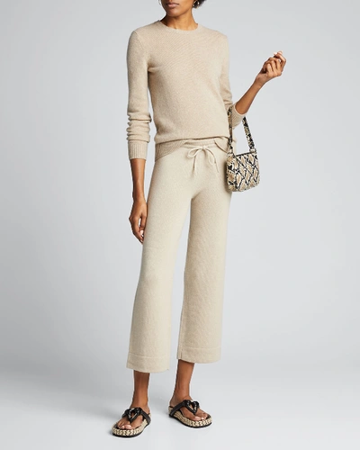 Theory Featherweight Cashmere Sweater In Oatmeal