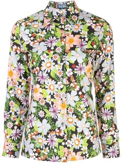 Lhd Star Island Floral Print Shirt In Multicolor
