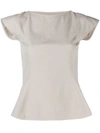 Rick Owens Sade Cut-out Blouse In Neutrals