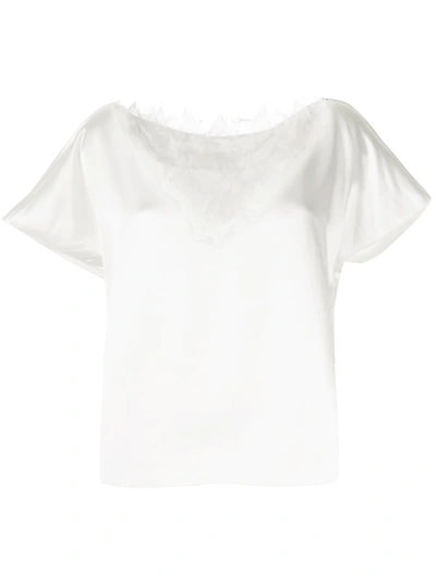 Dion Lee Lace-panelled Top In White