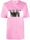 Msgm Logo T-shirt In Pink