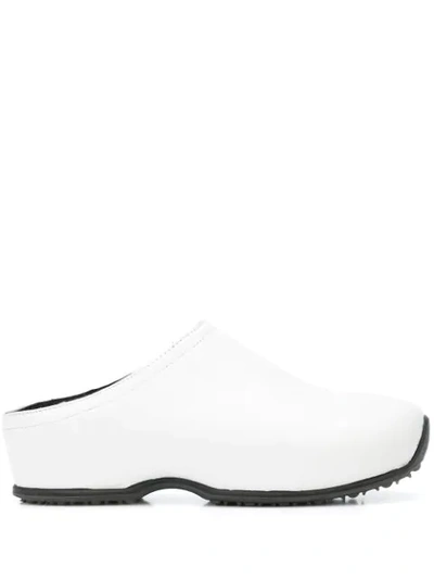 Rosetta Getty Flat Slip-on Clogs In White