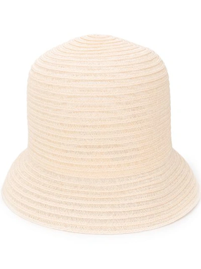 Nina Ricci Woven Effect Sun Hat In Neutrals