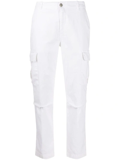 P.a.r.o.s.h Slim-fit Cargo Trousers In White