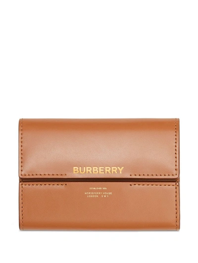 Burberry Horseferry-print Wallet In Brown