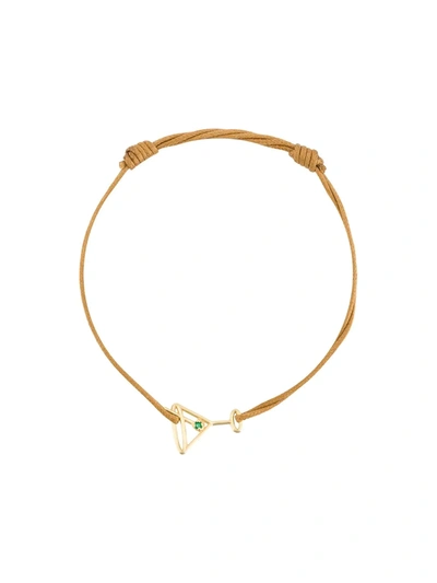 Aliita 9kt Gold Cocktail Cord Bracelet In Neutrals