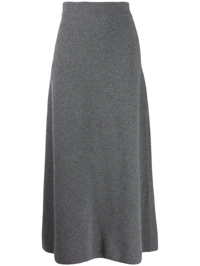 Le Kasha Melrose Cashmere Skirt In Grey