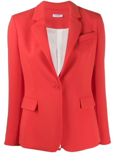 P.a.r.o.s.h Fitted Blazer In Red