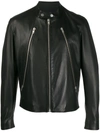 Maison Margiela Zipped Details Biker Jacket In Black