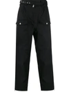 Marni Eyelet Belt Army Trousers In Black