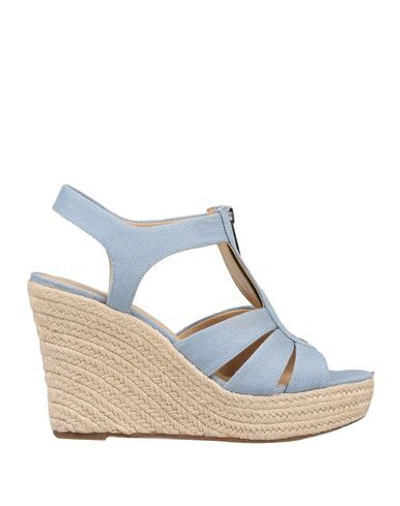 Michael Michael Kors Sandals In Sky Blue