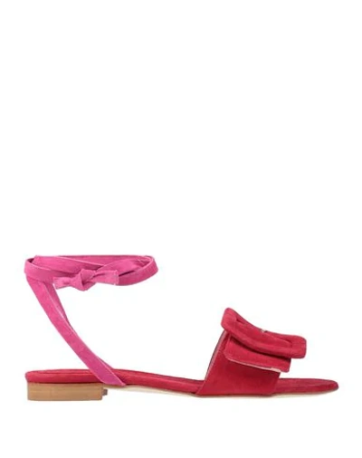 Anna F. Sandals In Red