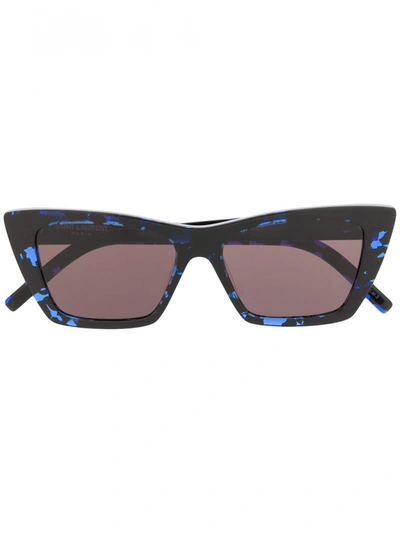Saint Laurent Sun Ace Sunglasses In Blue