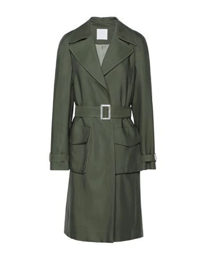8 By Yoox Overcoats In Military Green