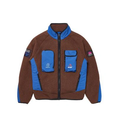 Pre-owned Palace  Polartec Go-go Jacket Brown