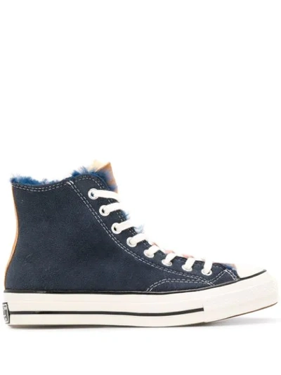 Converse Chuck 70 Suede Hi-top Sneakers In Blue