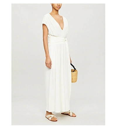 Anaak Anneka Wide-leg Cotton-muslin Jumpsuit In Ivory