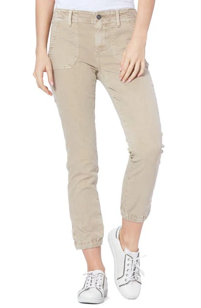 Paige Mayslie Stretch-cotton Trousers In Vintage White Oak