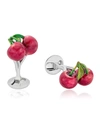 Fils Unique The Pacha Cherry Sterling Silver Cufflinks In Red