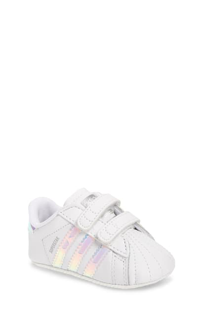 white adidas crib shoes