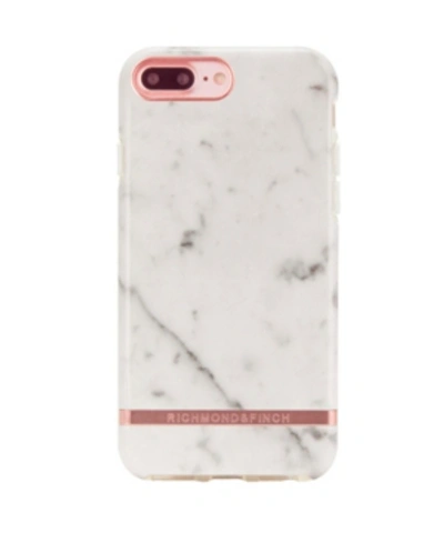 Richmond & Finch White Marble Case For Iphone 6/6s Plus, 7 Plus And 8 Plus