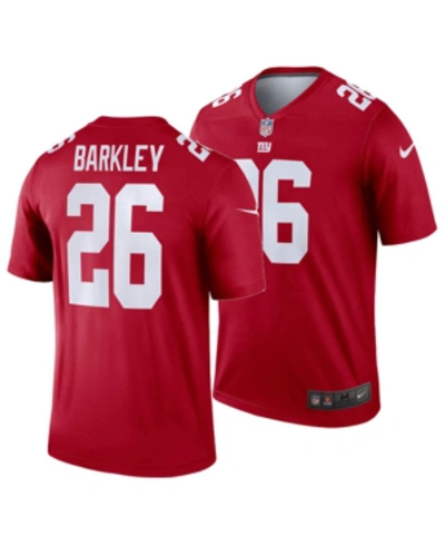 Nike Men's Saquon Barkley New York Giants Inverted Color Legend Jersey In Red/white