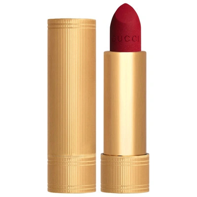 Gucci Velvet Matte Lipstick 502 Eadie Scarlet 0.12 oz/ 3.5 G