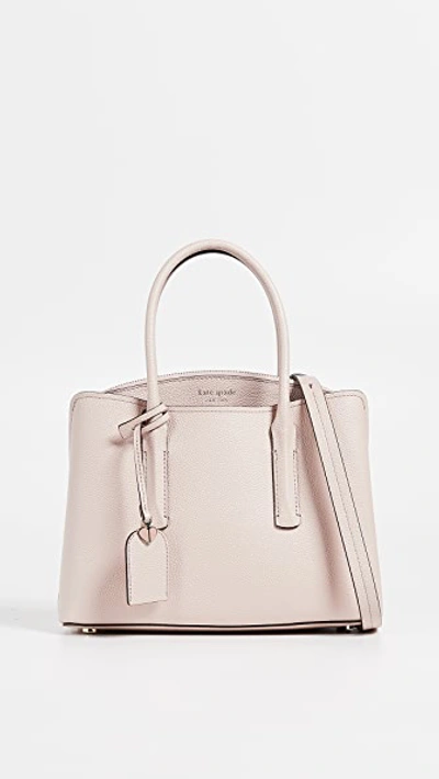 Kate Spade Medium Margaux Leather Satchel In Tutu Pink