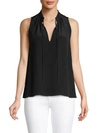 Derek Lam Sleeveless Silk Blouse In Black