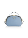 Prada Women's Odette Leather Top Handle Bag In Astrale