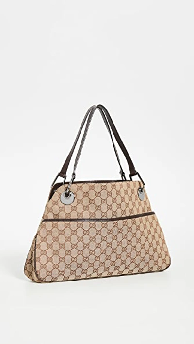 Pre-owned Gucci Brown Canvas Eclipse Tote