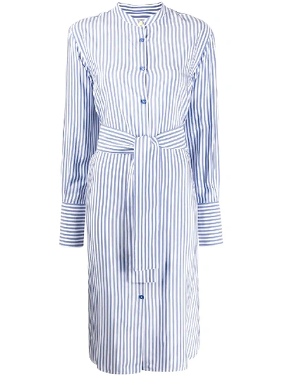 Ps By Paul Smith Stripe Shirt Dress In Blue