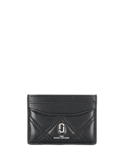 Marc Jacobs Black Quilted Leather Card Holder