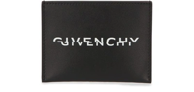 Givenchy Black Logo Leather Card Holder