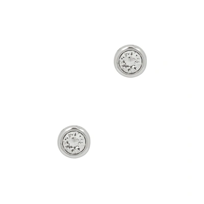 Olivia Burton Bejewelled Crystal-embellished Earrings In Silver